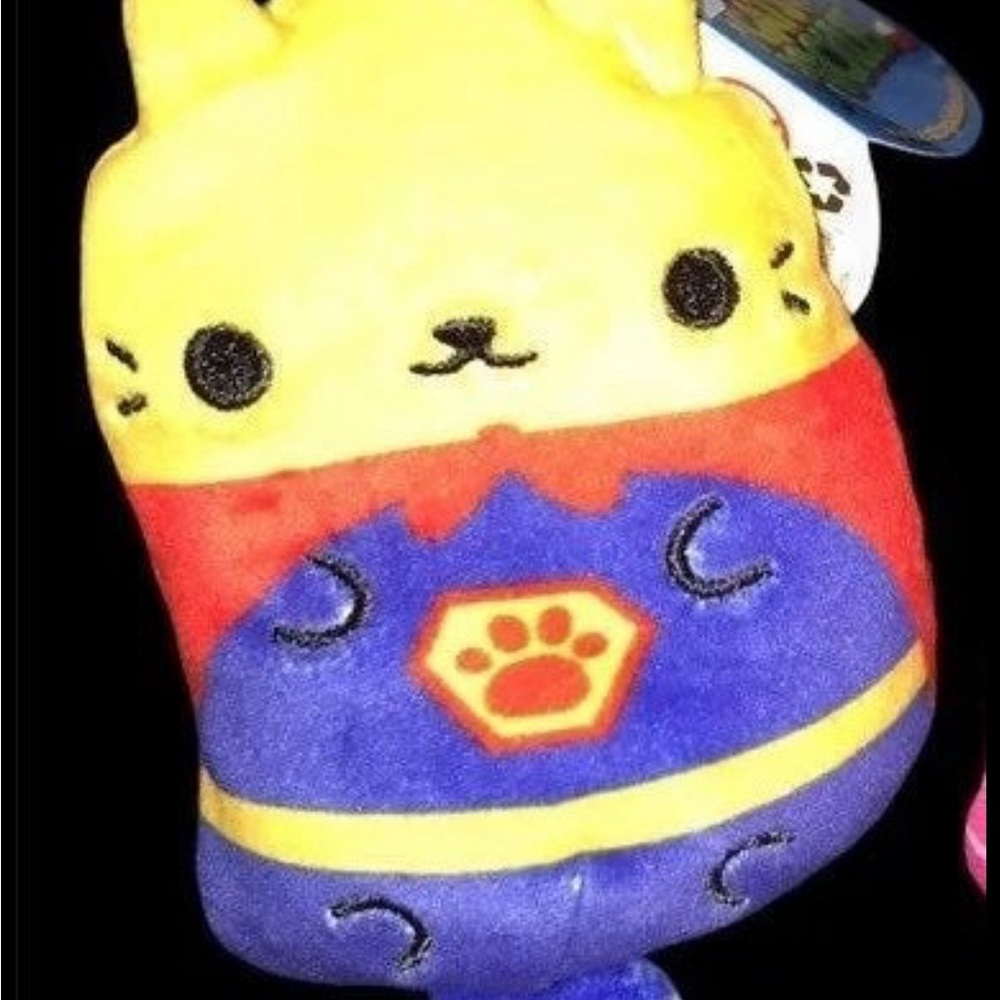 Yellow and Blue Stuffed Animal Toy